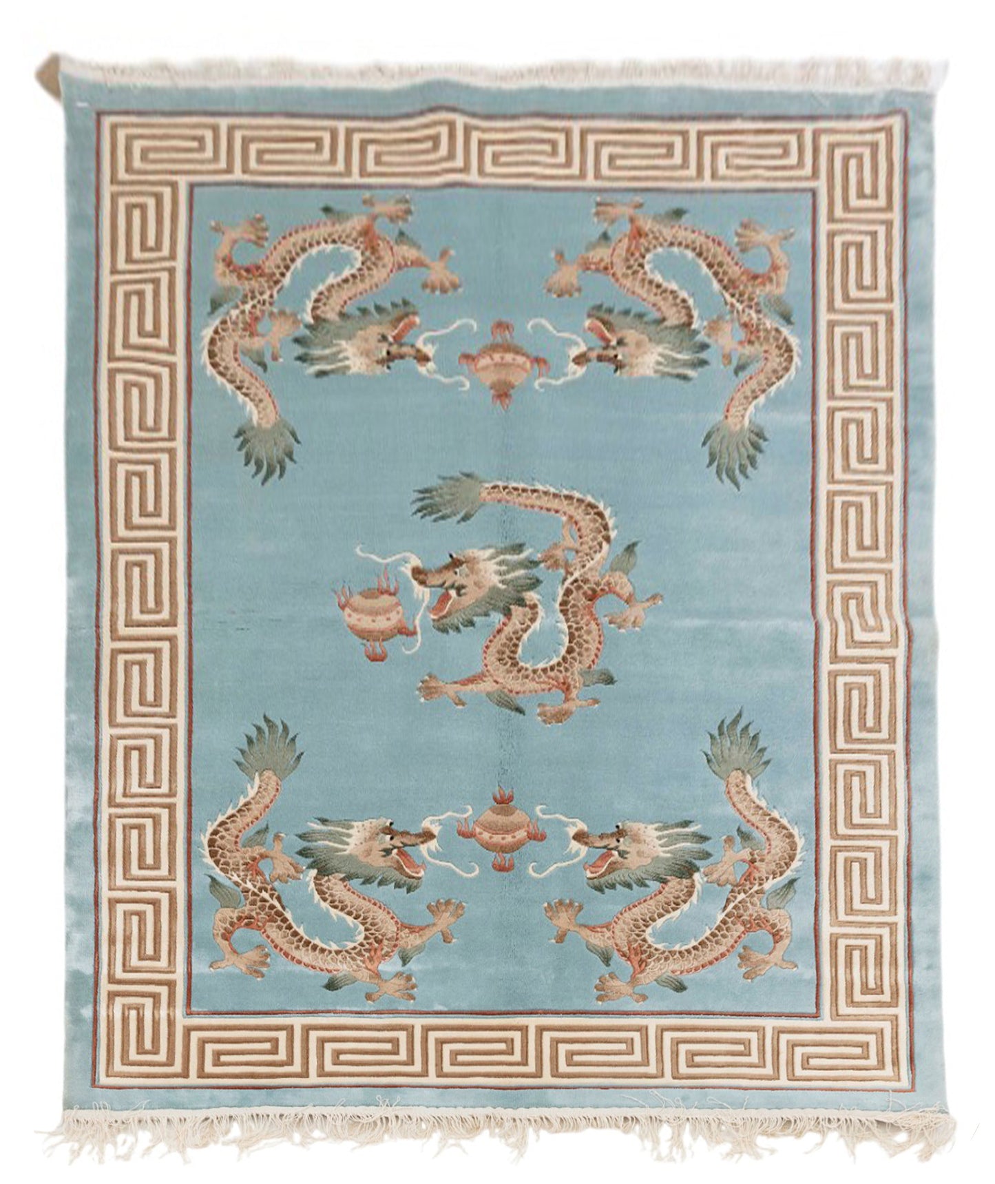 Chinese 120L Silk Rug