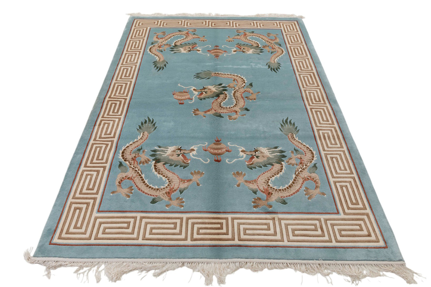 Chinese 120L Silk Rug