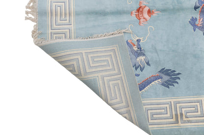 Chinese 120L Silk Rug