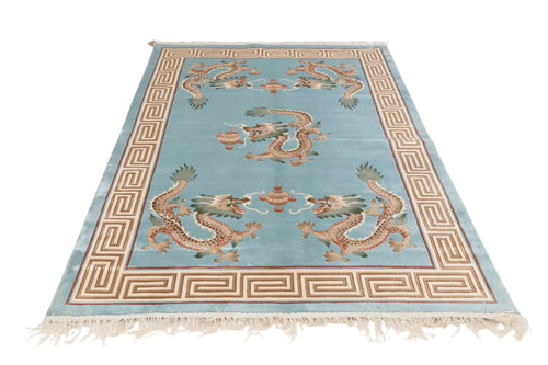 Chinese 120L Silk Rug