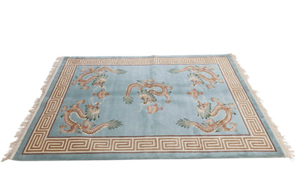 Chinese 120L Silk Rug