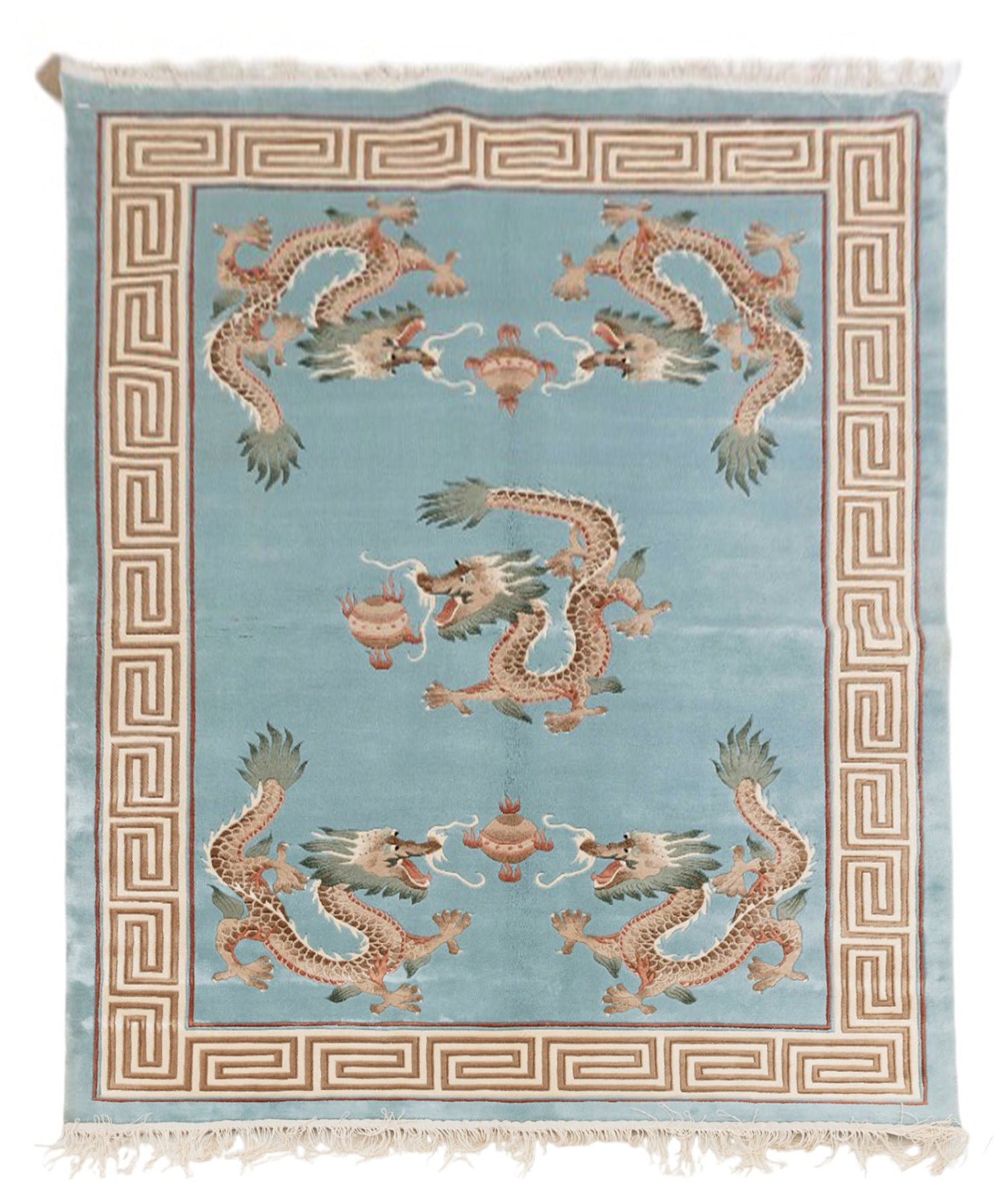 Chinese 120L Silk Rug