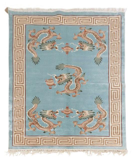 Chinese 120L Silk Rug