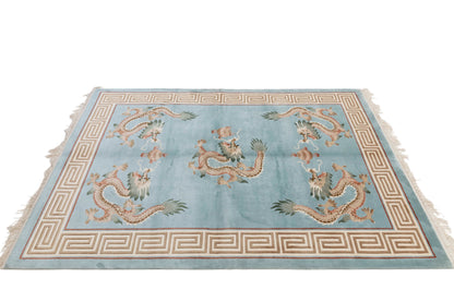 Chinese 120L Silk Rug