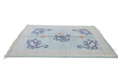 Chinese 120L Silk Rug