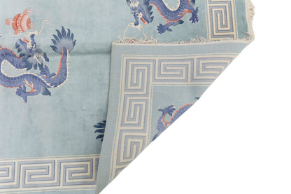 Chinese 120L Silk Rug