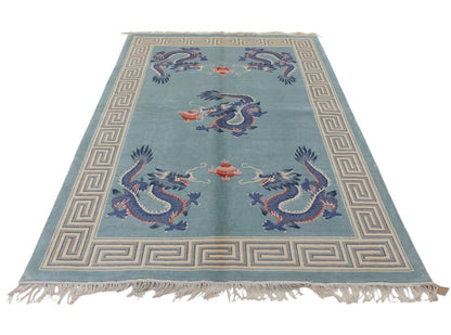 Chinese 120L Silk Rug