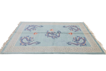 Chinese 120L Silk Rug