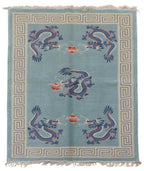 Chinese 120L Silk Rug