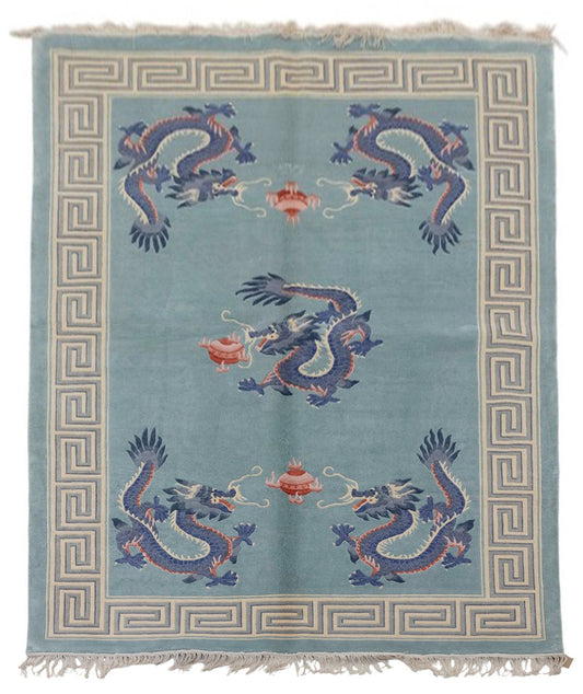 Chinese 120L Silk Rug