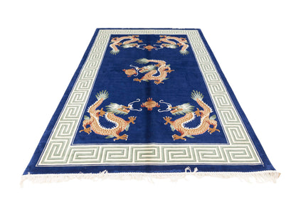 Chinese 120L Silk Rug