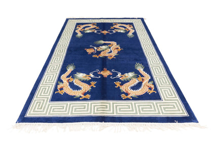 Chinese 120L Silk Rug