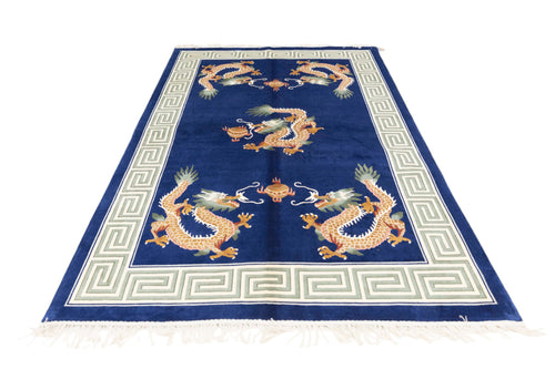 Chinese 120L Silk Rug