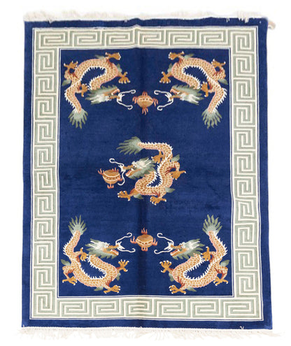 Chinese 120L Silk Rug