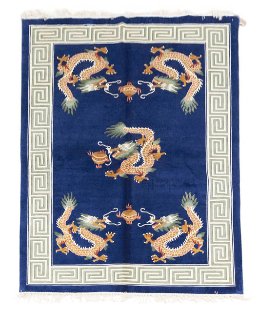 Chinese 120L Silk Rug
