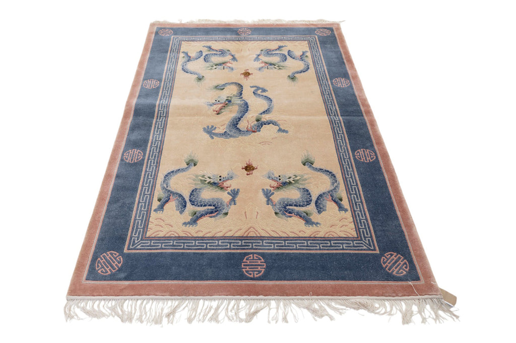 Chinese 120L Silk Rug