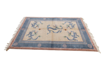 Chinese 120L Silk Rug