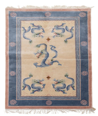 Chinese 120L Silk Rug