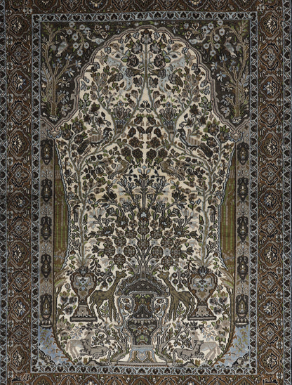 Kashmir Silk & Wool Rug
