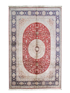 Chinese Silk Hereke 300 Lines Rug