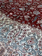 Chinese Silk Hereke 300 Lines Rug