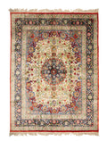 Chinese Silk Hereke 300 Lines Rug