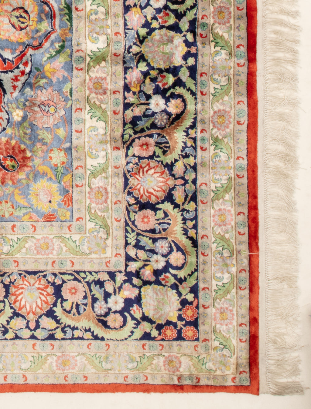 Chinese Silk Hereke 300 Lines Rug