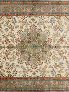 Chinese Silk Hereke 300 Lines Rug