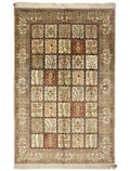 Chinese Silk Hereke 300 Lines Rug