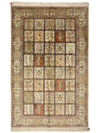 Chinese Silk Hereke 300 Lines Rug