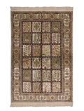 Chinese Silk Hereke 300 Lines Rug