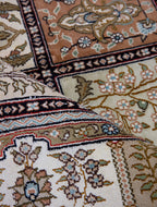 Chinese Silk Hereke 300 Lines Rug
