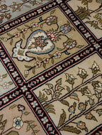 Chinese Silk Hereke 300 Lines Rug