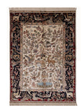 Chinese Silk Hereke 300 Lines Rug