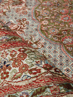 Chinese Silk Hereke 300 Lines Rug