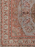 Chinese Silk Hereke 300 Lines Rug