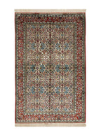 Chinese Silk Hereke 300 Lines Rug