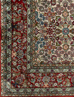 Chinese Silk Hereke 300 Lines Rug