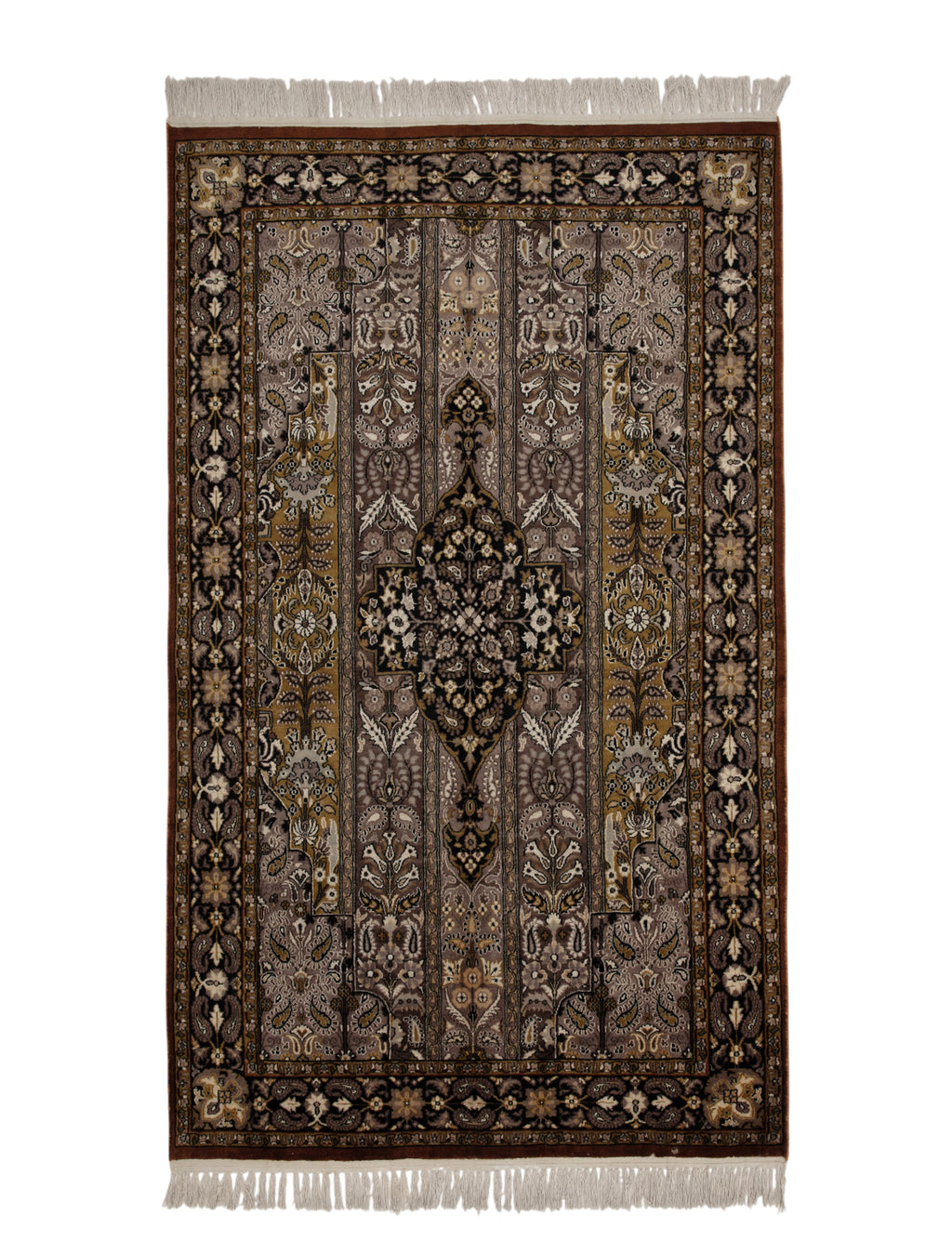 Chinese Silk Hereke 300 Lines Rug