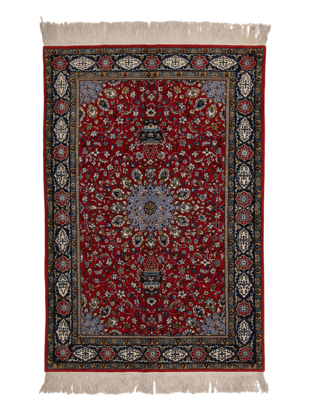 Chinese Silk Hereke 300 Lines Rug