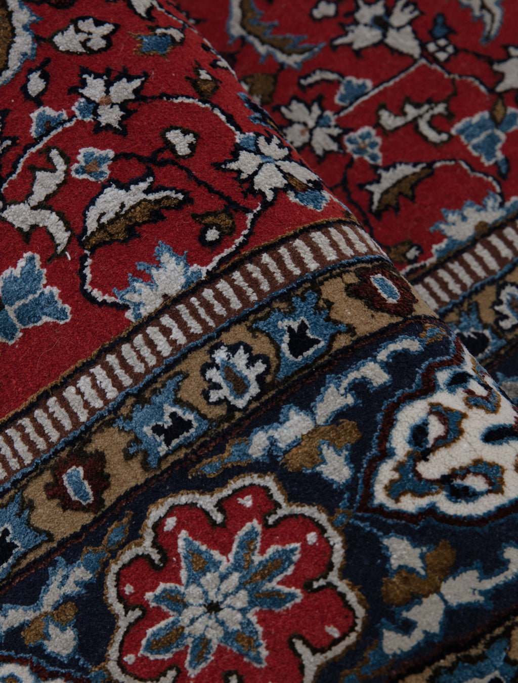 Chinese Silk Hereke 300 Lines Rug