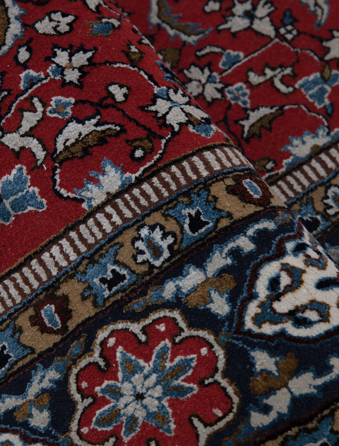 Chinese Silk Hereke 300 Lines Rug