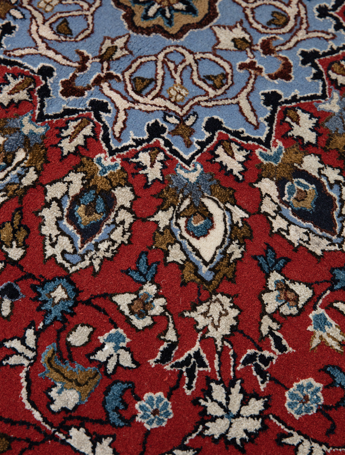 Chinese Silk Hereke 300 Lines Rug