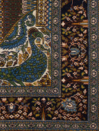 Chinese Silk Hereke 300 Lines Rug